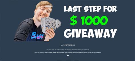 mr beast $1000 giveaway|Mr Beast $1000 giveaway: website scam & pop